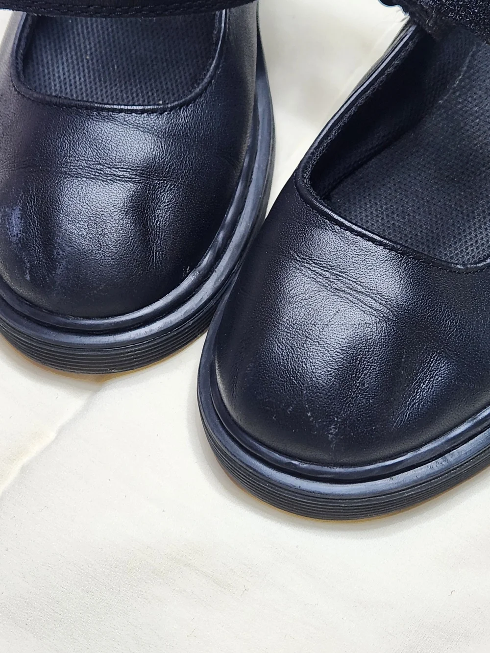 Dr. Martens Maccy Mary Jane Shoes Black Leather Girls / Youth Size US 3